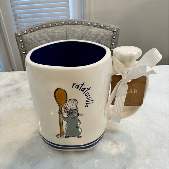 Rae Dunn Pixar LE PETIT CHEF Ratatouille Mug White & Blue Double Sides Mug - Picture 7 of 7